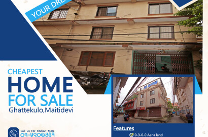 Residential House On Sale at Maitidevi, Ghattekulo, Nepal